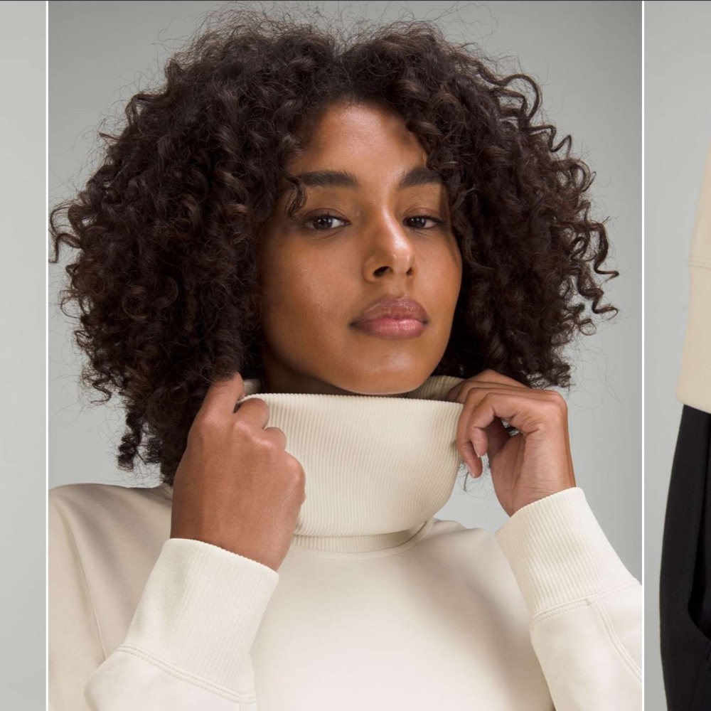 lululemon athletica Softstreme Turtleneck Pullover - White Opal